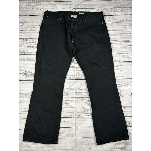 Polo Ralph Lauren Jeans Mens Black Hudson Classic Fit 867 Straight Denim 42x32 - Picture 4 of 10